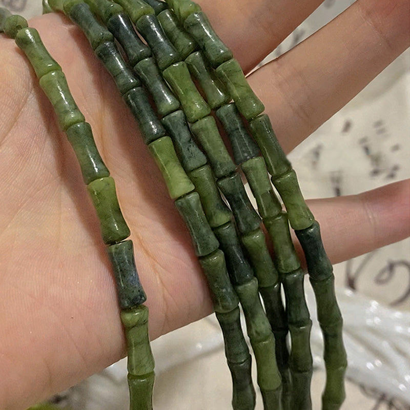 Buddha Stones925スターリングシルバー ペリドット 竹模様幸運ブレスレット - image 4