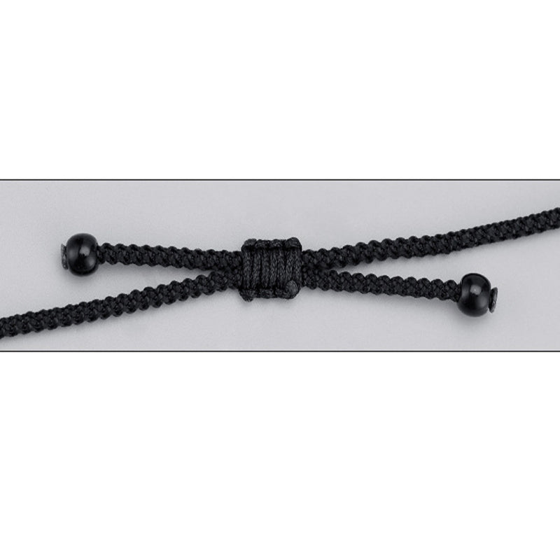 Buddha Stones999スターリングシルバー 九眼天珠 ビーズ模様 保護ロープネックレスペンダント