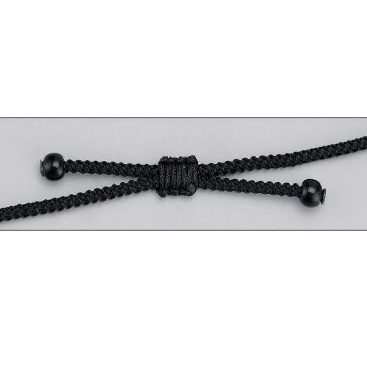 Buddha Stones999スターリングシルバー 九眼天珠 ビーズ模様 保護ロープネックレスペンダント