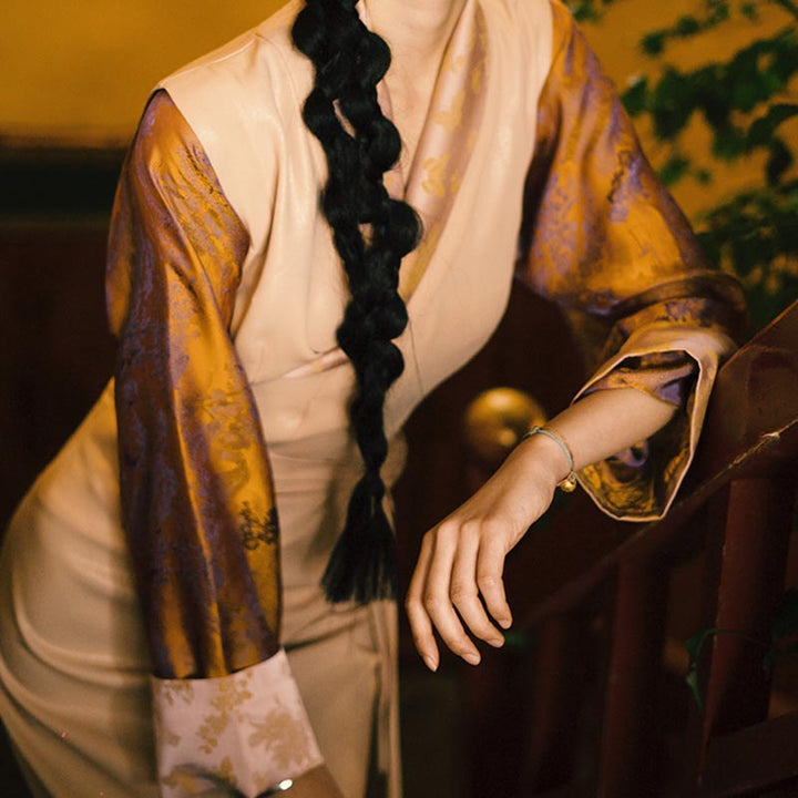 Buddha Stonesチベットドレス衣類ラサ蝶トップドレス改良漢服女性服