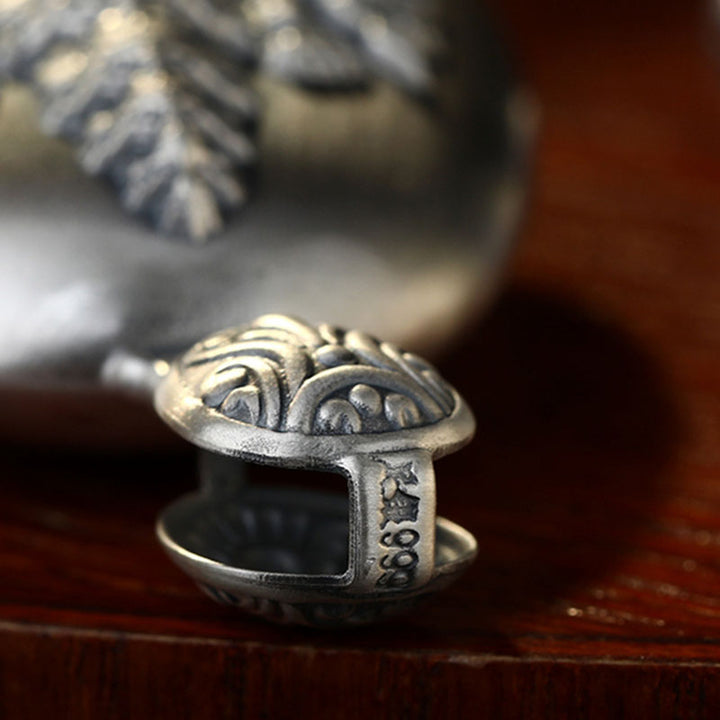 Buddha Stones999 スターリングシルバー 中国十二支 出生仏 般若心経 刻印入り 守護ネックレス ペンダント