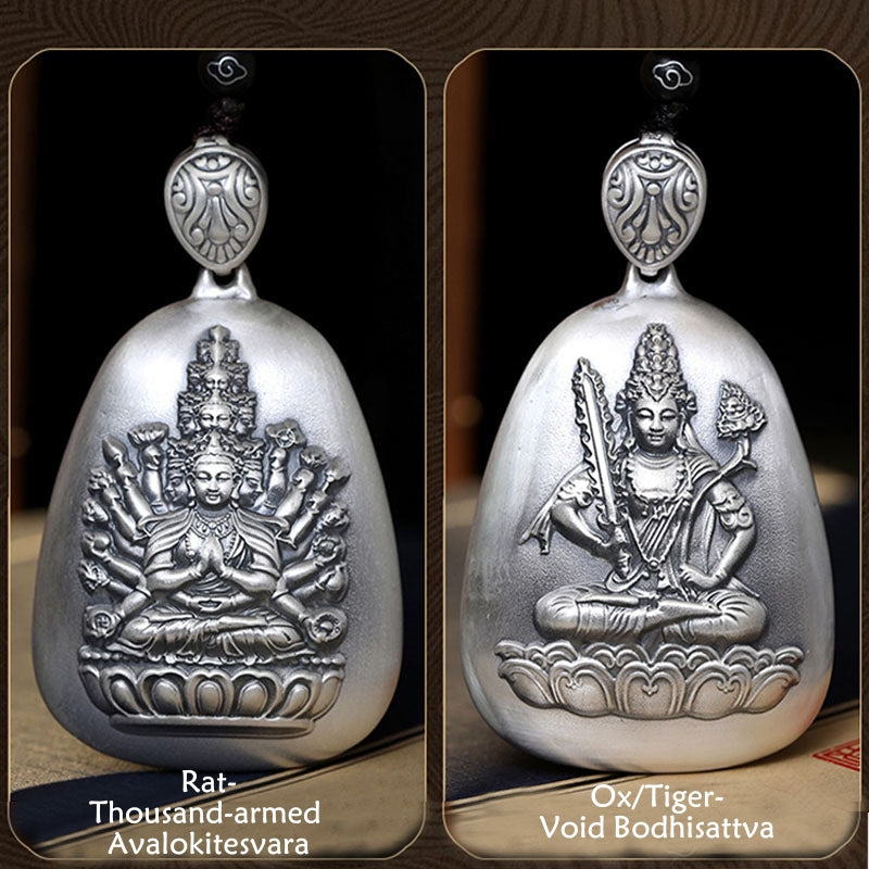Buddha Stones999 スターリングシルバー十二支誕生仏般若心経 刻印入り 守護ネックレス ペンダント - image 18