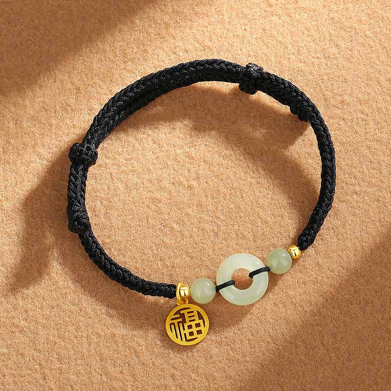 Buddha Stones925スターリングシルバー和田翡翠平和バックルフーキャラクターチャーム豊穣ブレスレット
