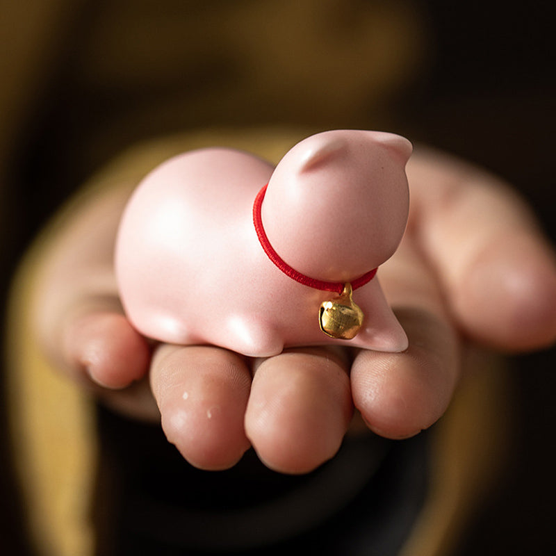 Buddha Stonesミニ 小型 かわいい 猫 ティーペット 陶器 ホームデスク 置物 装飾 - image 19