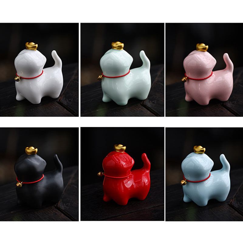 Buddha Stonesミニ招き猫インゴットティーペット陶器ホームデスク置物装飾 - image 17