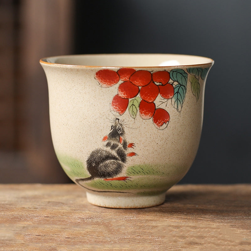 Buddha Stones12干支 陶器 ティーカップ カンフーティーカップ 130ml