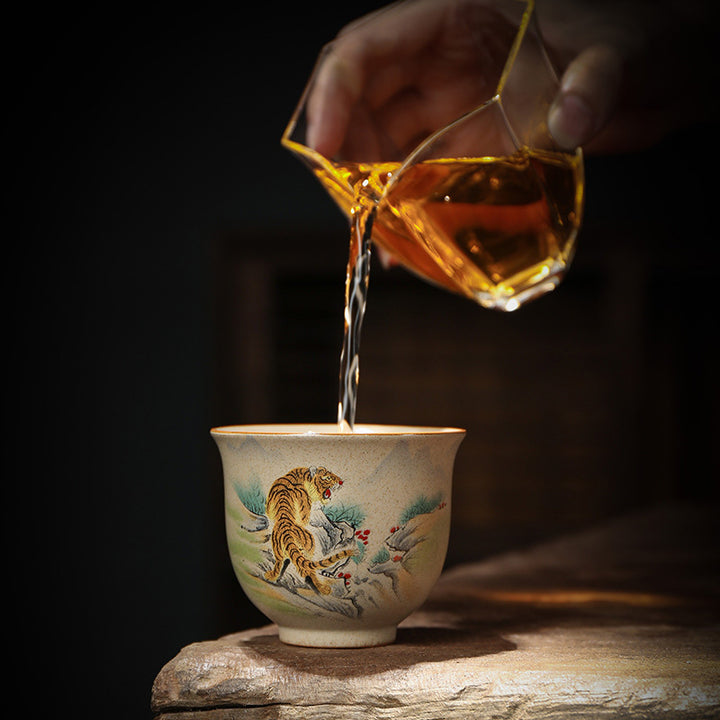 Buddha Stones12干支 陶器 ティーカップ カンフーティーカップ 130ml