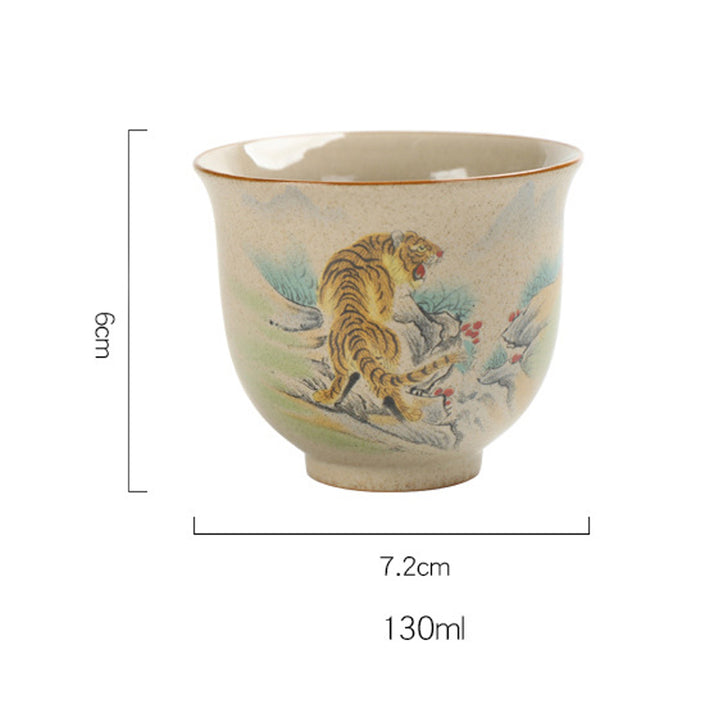 Buddha Stones12干支 陶器 ティーカップ カンフーティーカップ 130ml