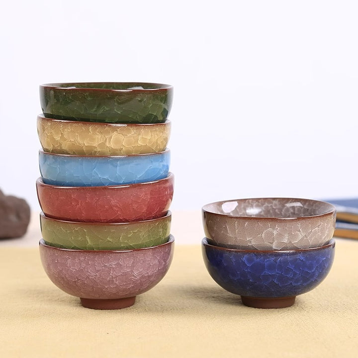 Buddha Stonesかわいい鯉 陶器 ティーカップ カンフー ティーカップ ボウル 45ml