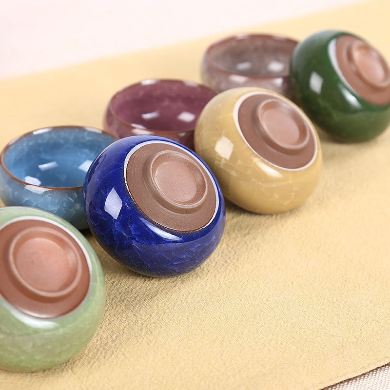 Buddha Stonesかわいい鯉 陶器 ティーカップ カンフー ティーカップ ボウル 45ml