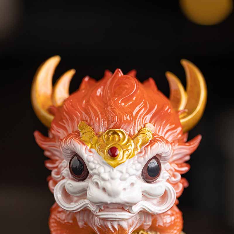 色が変わるBuddha Stones小さなキリン樹脂製ティーペット置物 家庭用装飾品