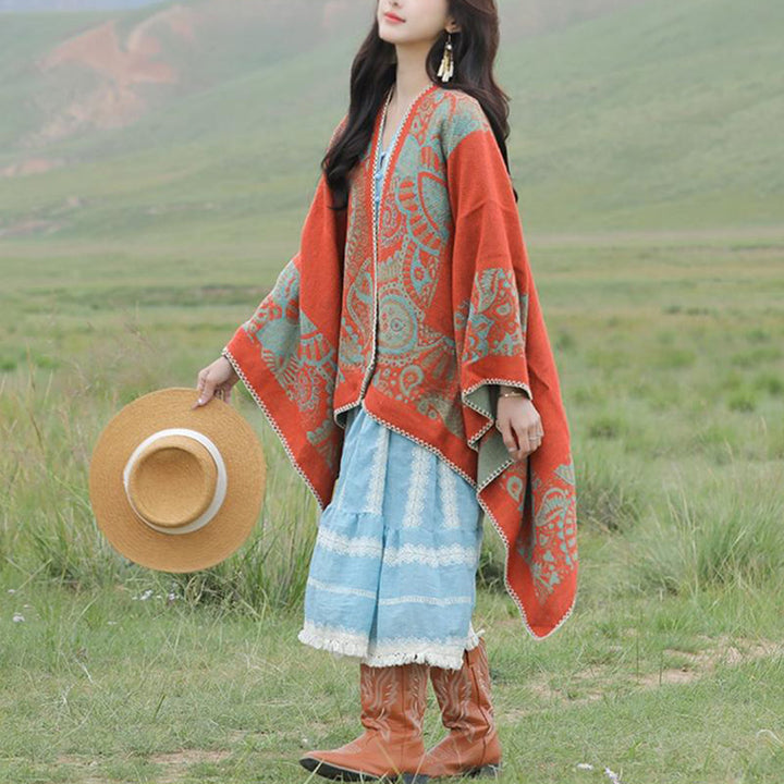 Buddha Stonesチベットショール シンプルな柄 冬用 心地よい旅行用スカーフ ラップ - image 11