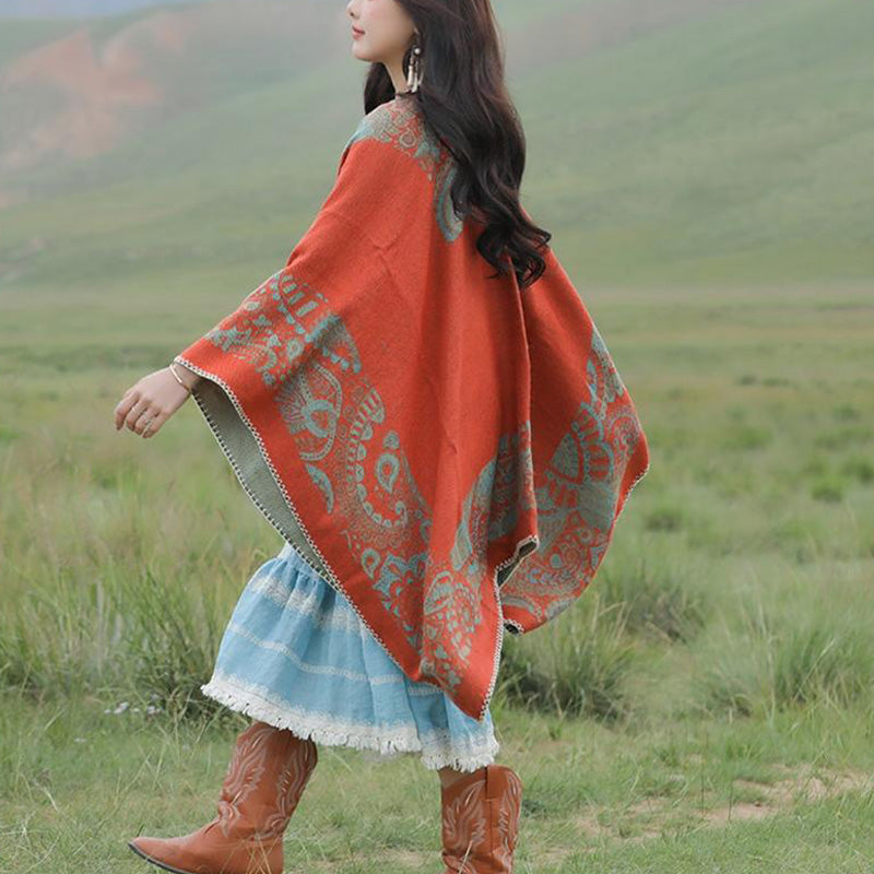 Buddha Stonesチベットショール シンプルな柄 冬用 心地よい旅行用スカーフ ラップ - image 14