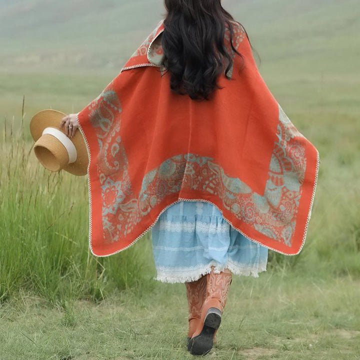 Buddha Stonesチベットショール シンプルな柄 冬用 心地よい旅行用スカーフ ラップ - image 16