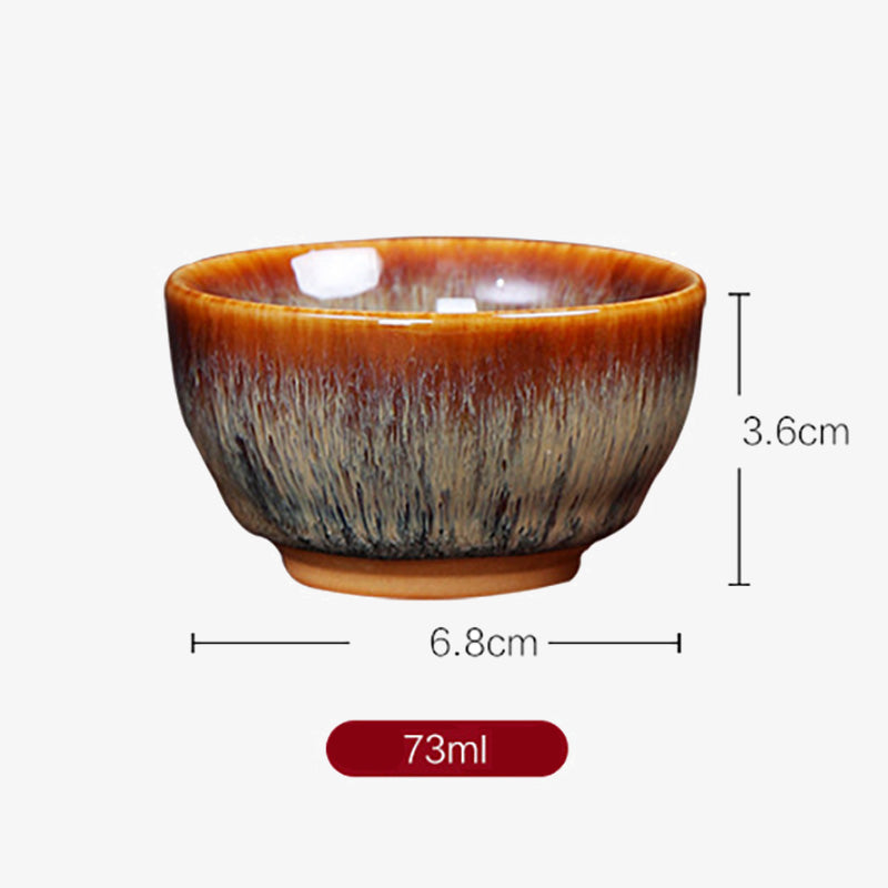 Buddha Stones12 干支柄 陶器ティーカップ カンフージャン 中国占星術 ティーカップ 73ml
