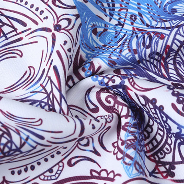 Buddha Stones、花、葉、鳥のプリントパンツ スポーツ フィットネス ヨガ レギンス レディース ヨガパンツ - image 9