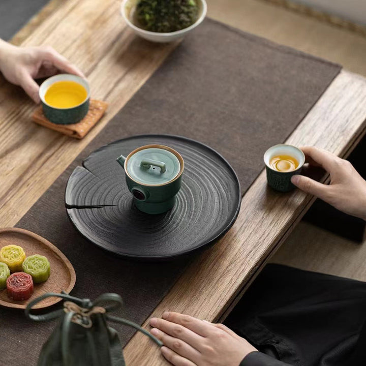 Buddha Stones三星堆陶器ティーカップ カンフーティーカップ バッグ付き