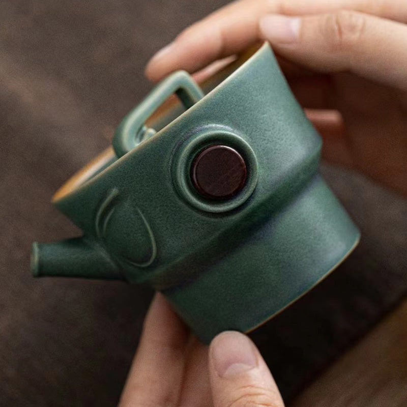 Buddha Stones三星堆陶器ティーカップ カンフーティーカップ バッグ付き