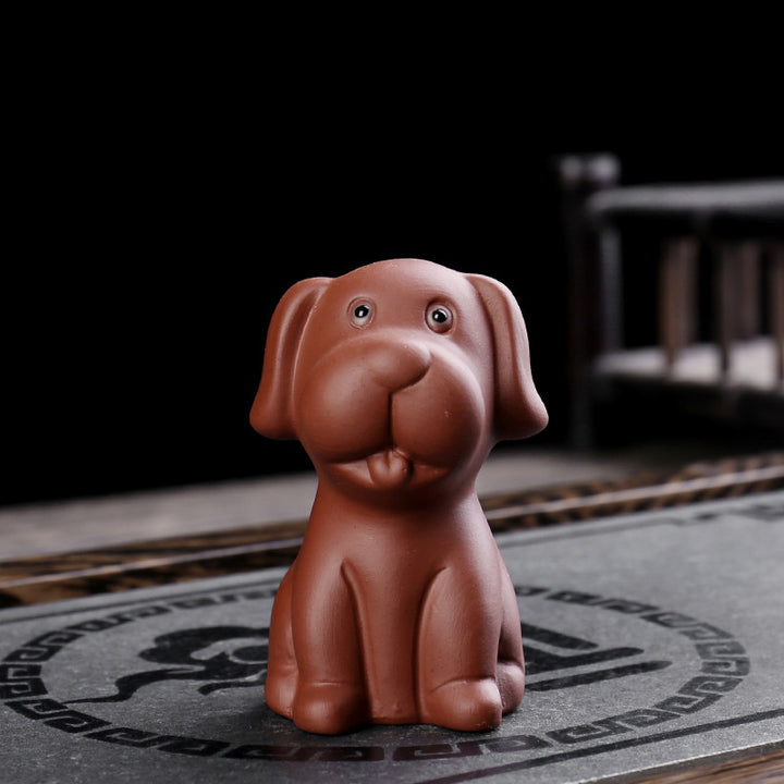 Buddha Stones十二支 紫粘土 富 陶器 ティーペット 置物 装飾 - 犬 4cm*5.4cm*7cm - image 15