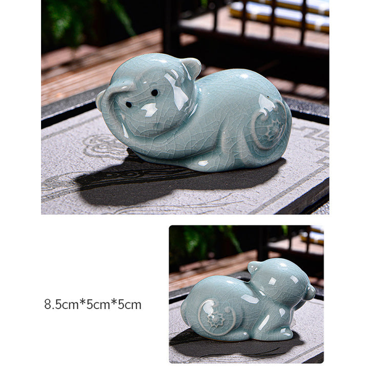 Buddha Stones十二支 富 陶器 ティーペット 置物 家 装飾 - image 21