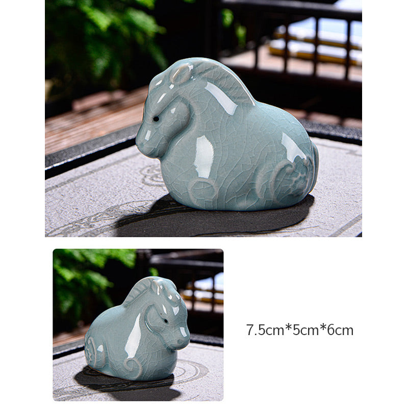 Buddha Stones十二支 富 陶器 ティーペット 置物 家 装飾 - image 15