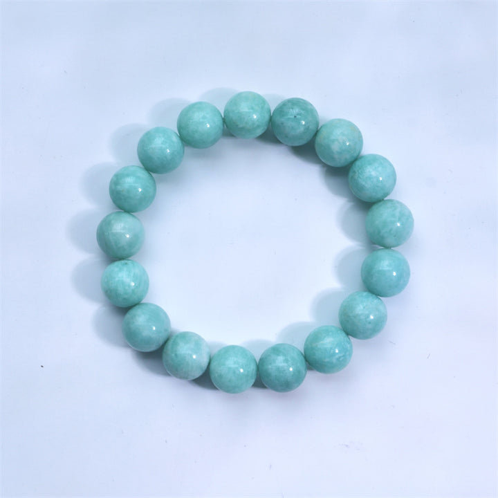 Buddha Stones天然アマゾナイトビーズヒーリング自信ブレスレット