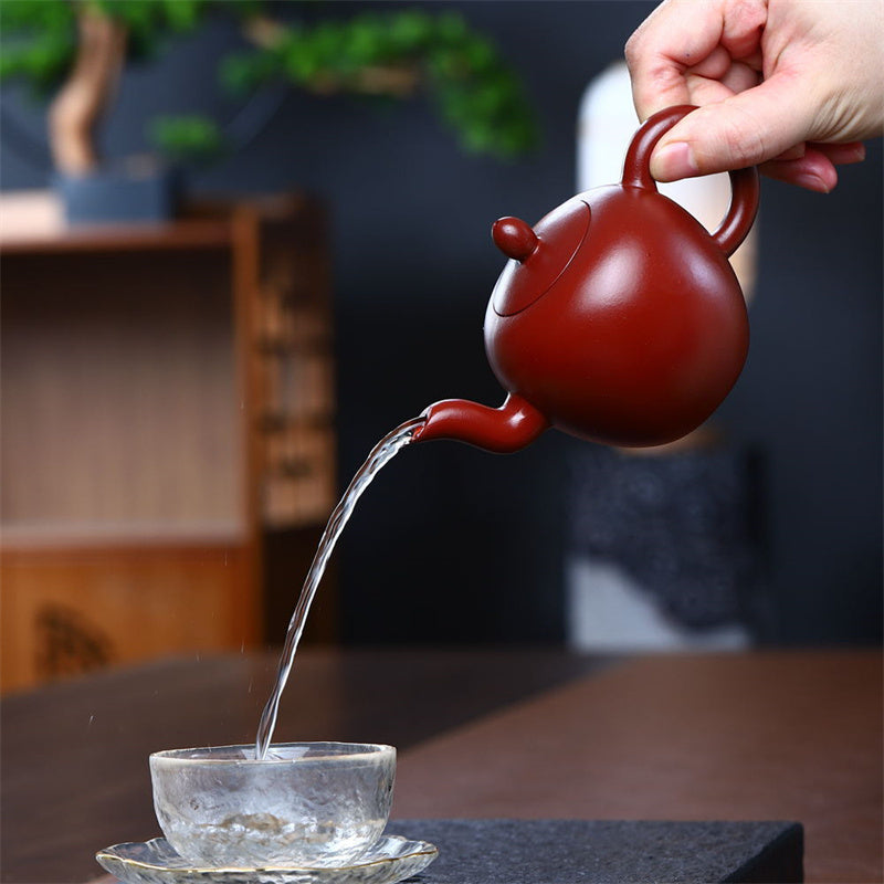 Buddha Stones宜興半手作り茶紫土カンフーティーポット200ml