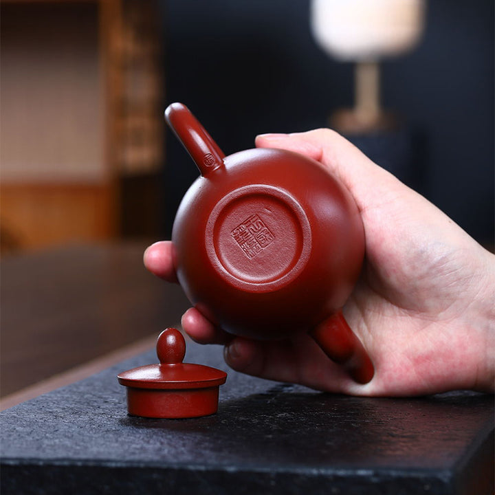 Buddha Stones宜興半手作り茶紫土カンフーティーポット200ml