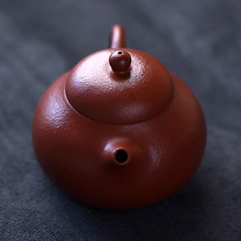 宜興市Buddha Stones手作り 文旦 ブラウン 紫土 カンフーティーポット