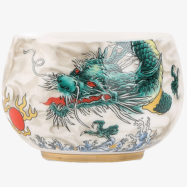 Buddha Stones蝉 竹 鹿 鶴 蓮 梅 花 陶器 ティーカップ カンフー ティーカップ ボウル 185ml