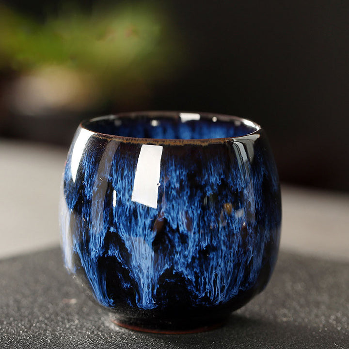 Buddha Stonesシンプル 多色 窯変 中国 Jianzhan 陶器 ティーカップ カンフー ティーカップ 110ml