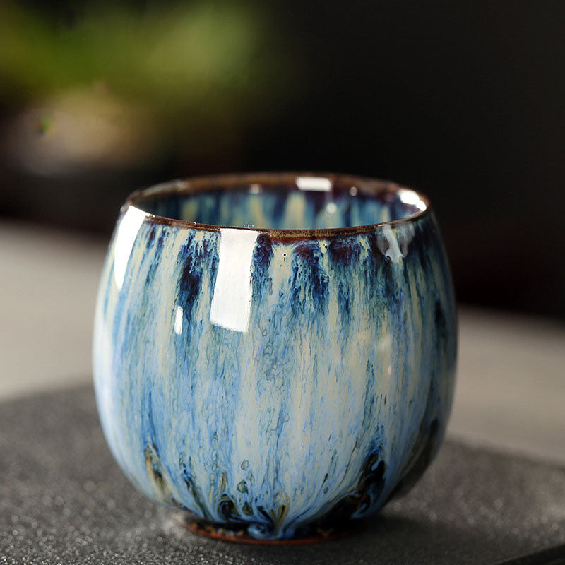 Buddha Stonesシンプル 多色 窯変 中国 Jianzhan 陶器 ティーカップ カンフー ティーカップ 110ml