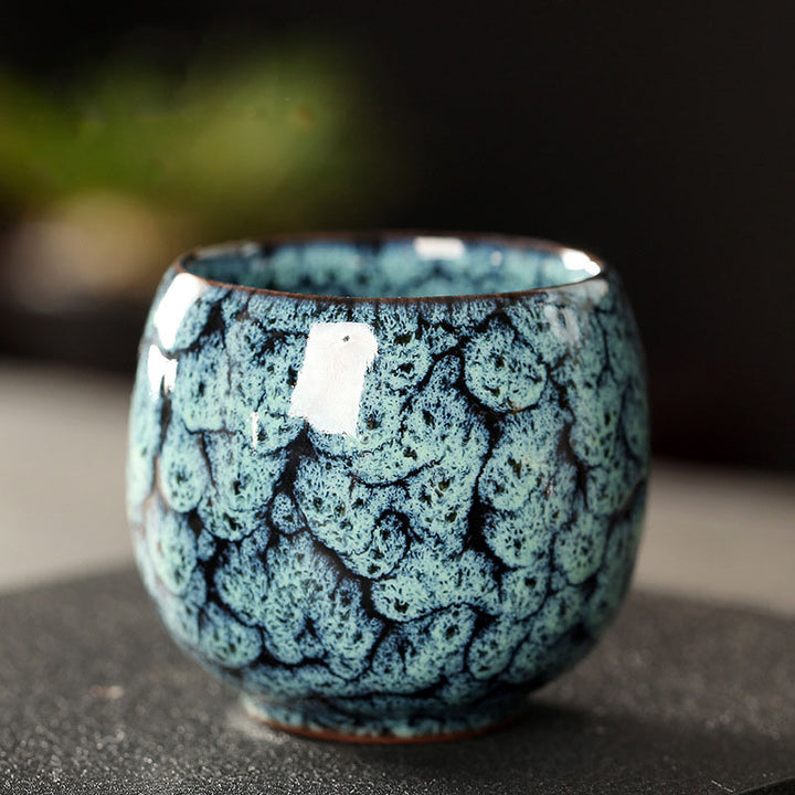 Buddha Stonesシンプル 多色 窯変 中国 Jianzhan 陶器 ティーカップ カンフー ティーカップ 110ml