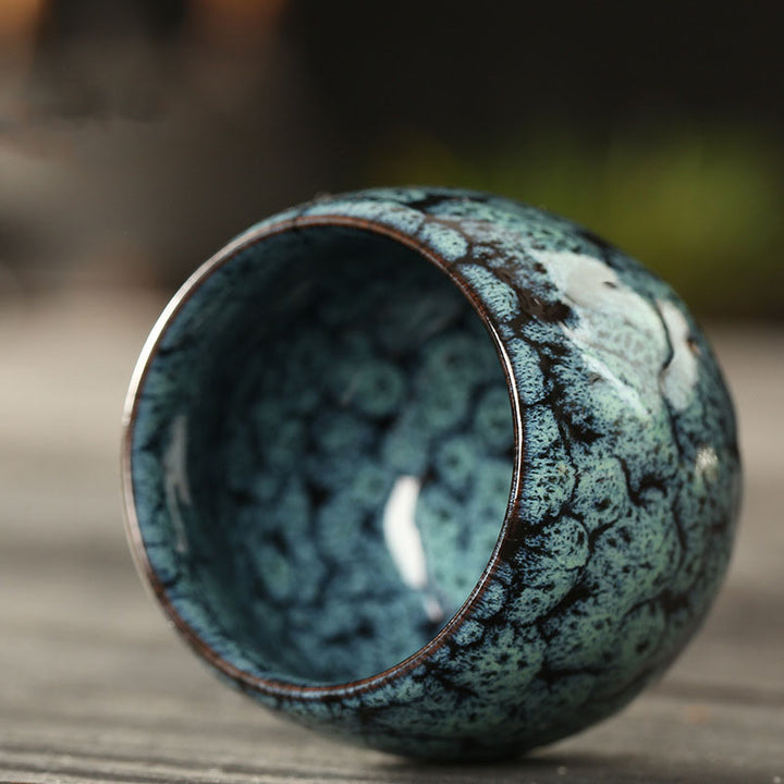 Buddha Stonesシンプル 多色 窯変 中国 Jianzhan 陶器 ティーカップ カンフー ティーカップ 110ml