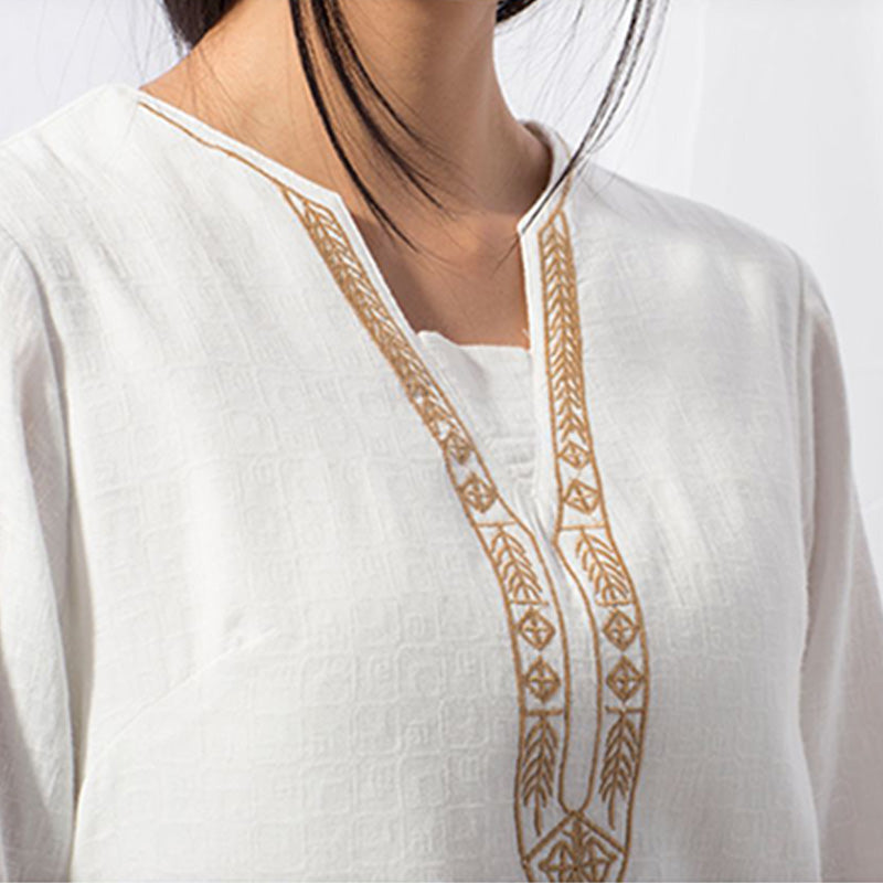 Buddha Stones2点セット 太極拳 瞑想 ヨガ コットン トップス パンツ レディース セット - image 5