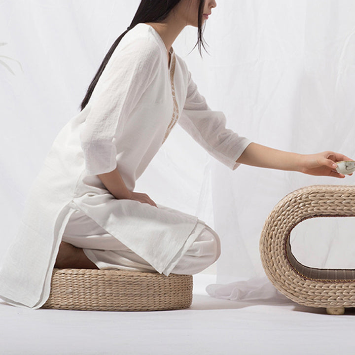 Buddha Stones2点セット 太極拳 瞑想 ヨガ コットン トップス パンツ レディース セット - image 12