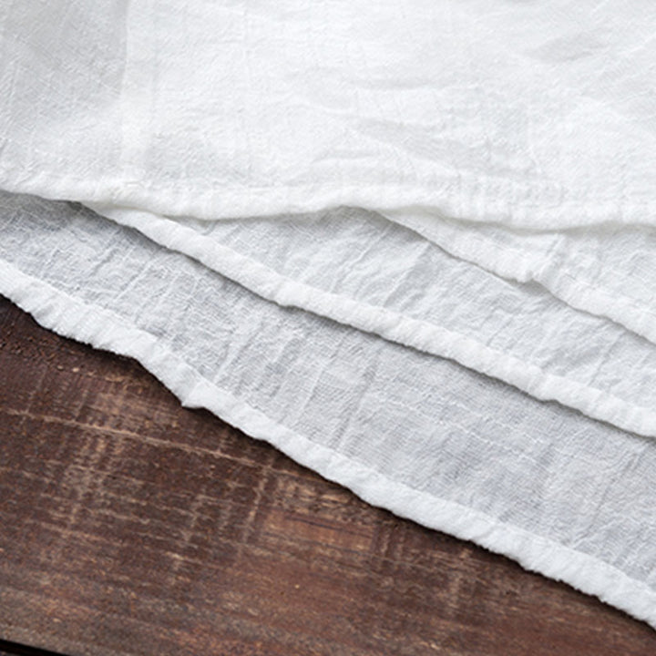 Buddha Stones 2点セット シンプルデザイン ホワイトトップパンツ 瞑想 ヨガ 禅 太極拳 ウェア レディース セット - image 12