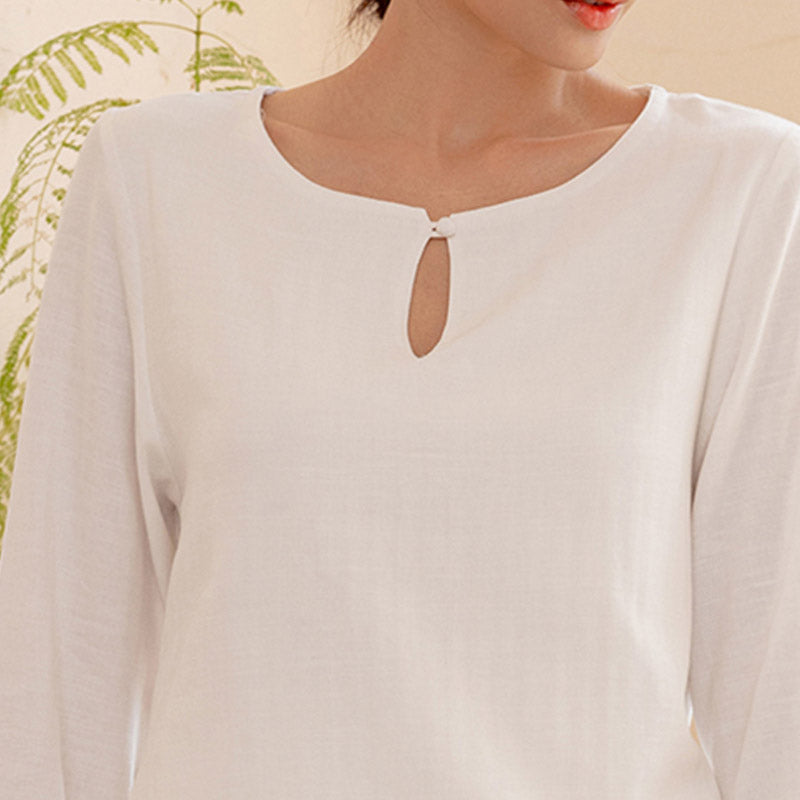 Buddha Stones2点セット シンプルデザイン 太極拳 瞑想 ヨガウェア トップス パンツ レディース セット - image 5