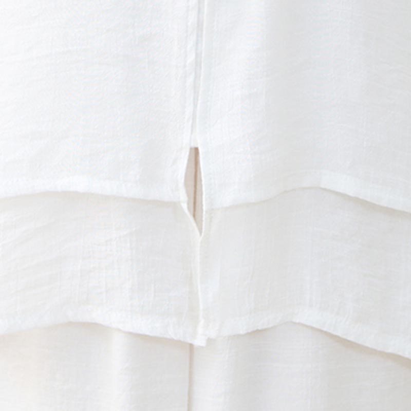 Buddha Stones2点セット シンプル 中国風 カエルボタンデザイン トップス パンツ 瞑想 ヨガ 禅 太極拳 コットン 衣類 レディース セット - image 13