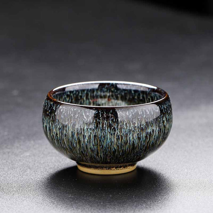 Buddha Stones小さな鯉 窯変 中国 Jianzhan 陶器 ティーカップ カンフー ティーカップ 60ml