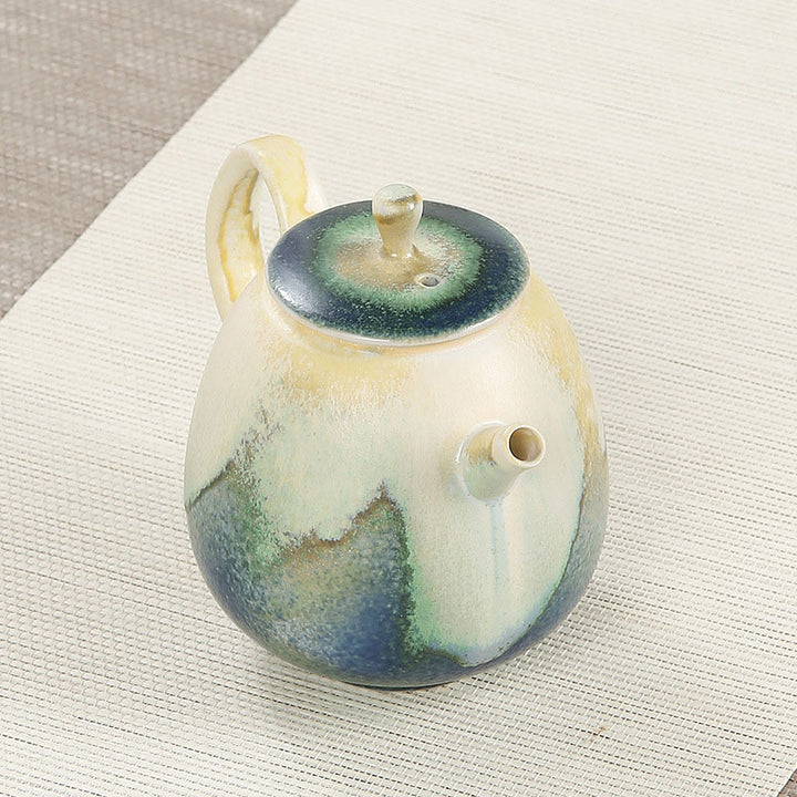 Buddha Stonesグリーンベージュ 中国 功夫茶 陶器 カンフーティーポット 230ml
