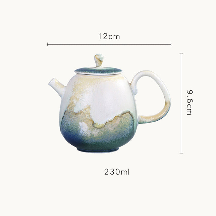 Buddha Stonesグリーンベージュ 中国 功夫茶 陶器 カンフーティーポット 230ml