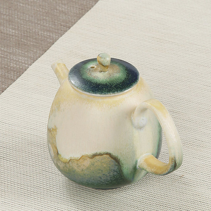 Buddha Stonesグリーンベージュ 中国 功夫茶 陶器 カンフーティーポット 230ml - image 2