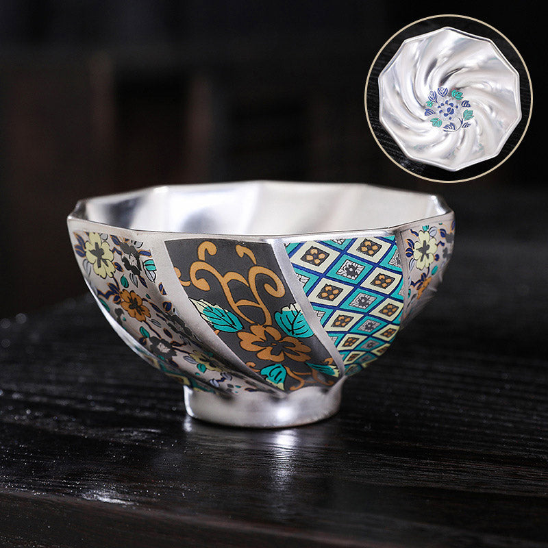 Buddha Stones菊花陶器ティーカップカンフーティーカップ