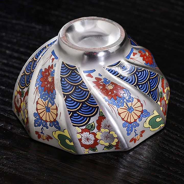 Buddha Stones菊花陶器ティーカップカンフーティーカップ
