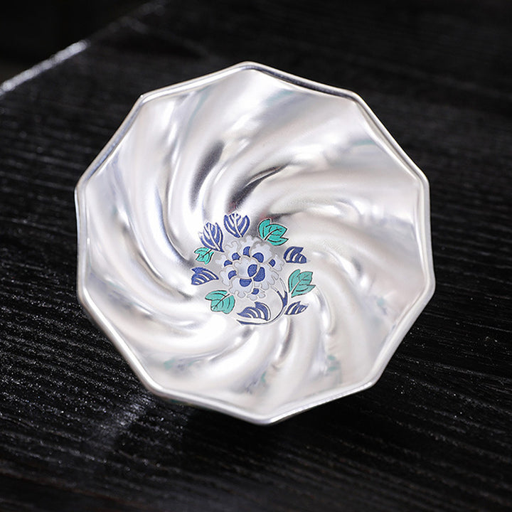 Buddha Stones菊花陶器ティーカップカンフーティーカップ