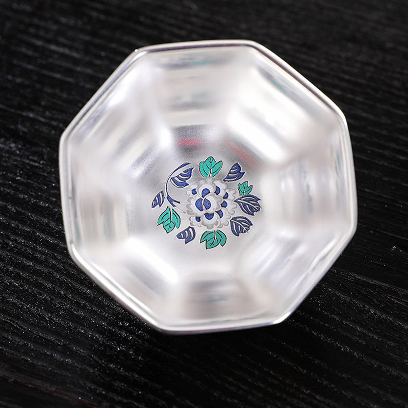 Buddha Stones菊花陶器ティーカップカンフーティーカップ