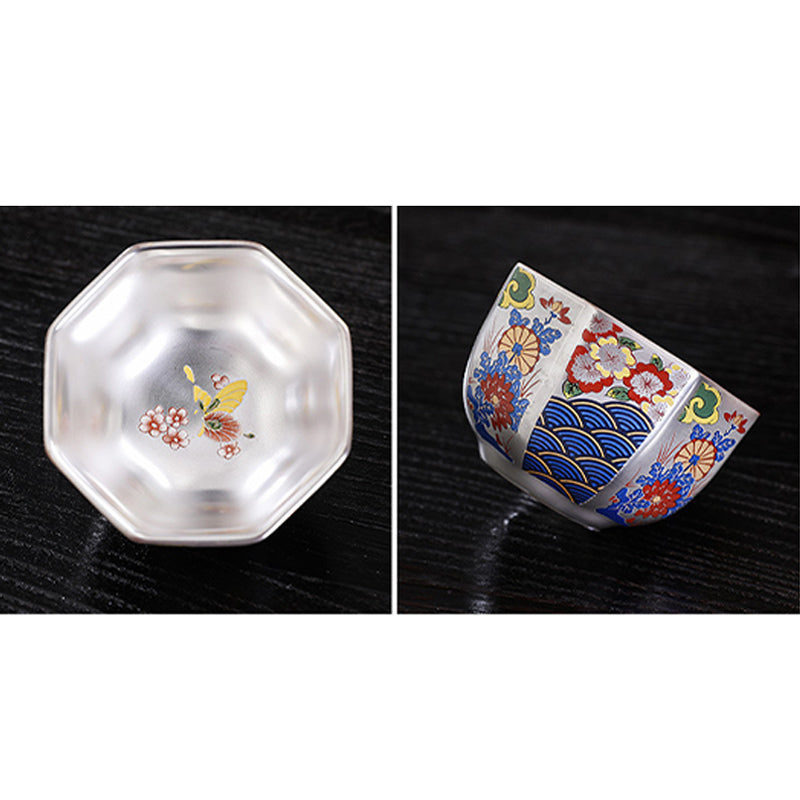 Buddha Stones菊花陶器ティーカップカンフーティーカップ