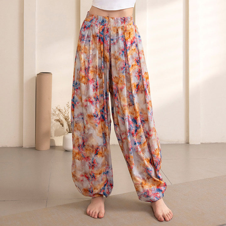 Buddha Stonesシンプルデザイン パンツ スポーツ フィットネス ヨガ レディース ヨガパンツ - オレンジパンツ - US12、 UK/AU16、 EU44 (XL) - image 5