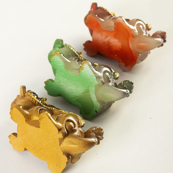 Buddha Stones色が変わる小さな貔貅 銅貨 樹脂製 ティーペット 富の家の置物 装飾 - image 17